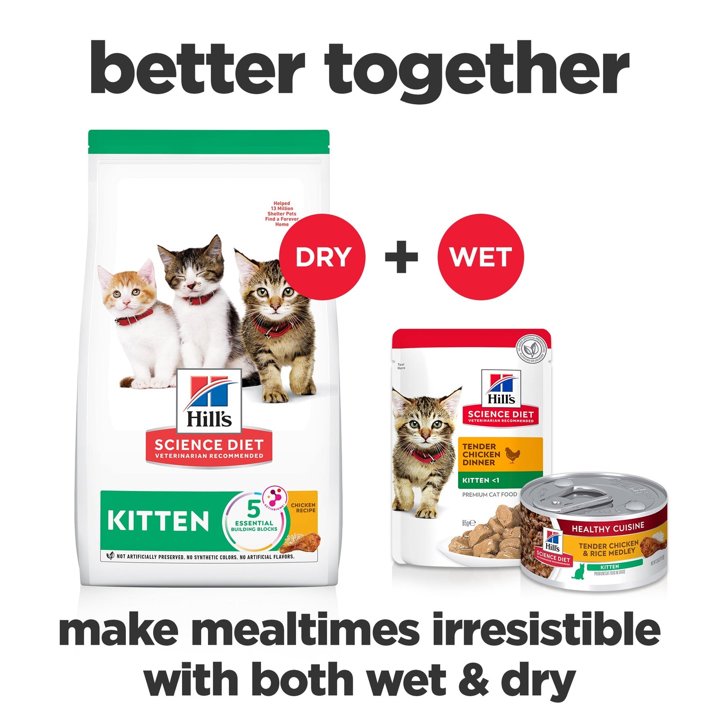 Hill's Science Diet Kitten Healthy Cuisine Chicken & Rice Medley Canned Cat Food 79g - Woonona Petfoods