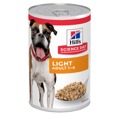 Hills Science Diet Light Adult Canned Wet Dog Food 370gm