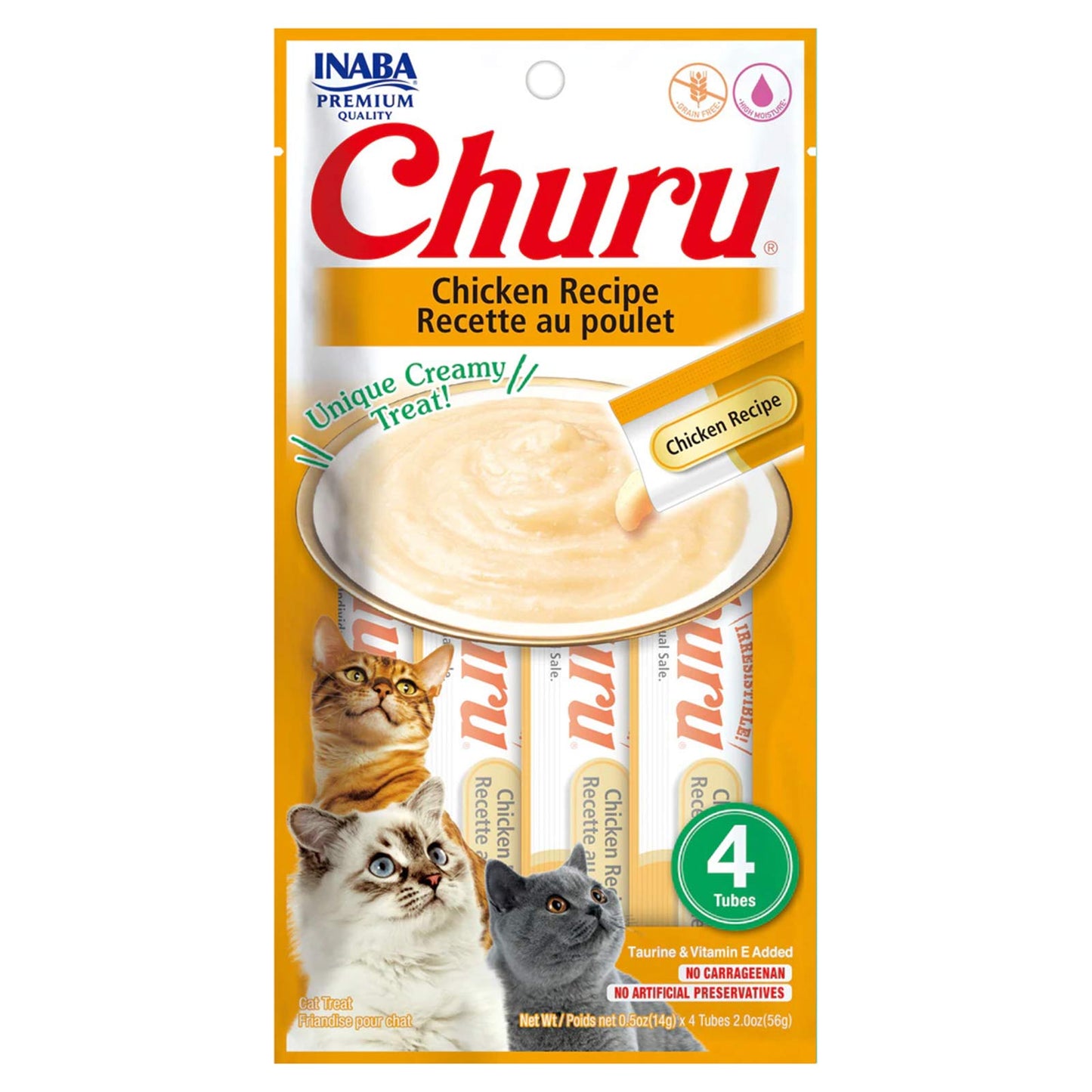 Inaba Chura Bites Chicken Recipe Cat Treat 4 x 14g - Woonona Petfoods