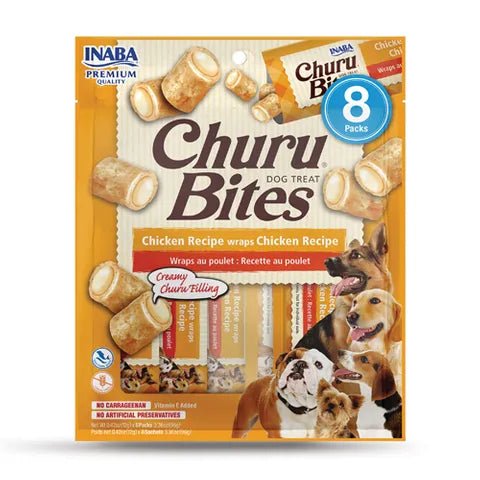 Inaba Chura BItes Chicken Recipe Wraps Dog Treat 8 x 12g - Woonona Petfoods