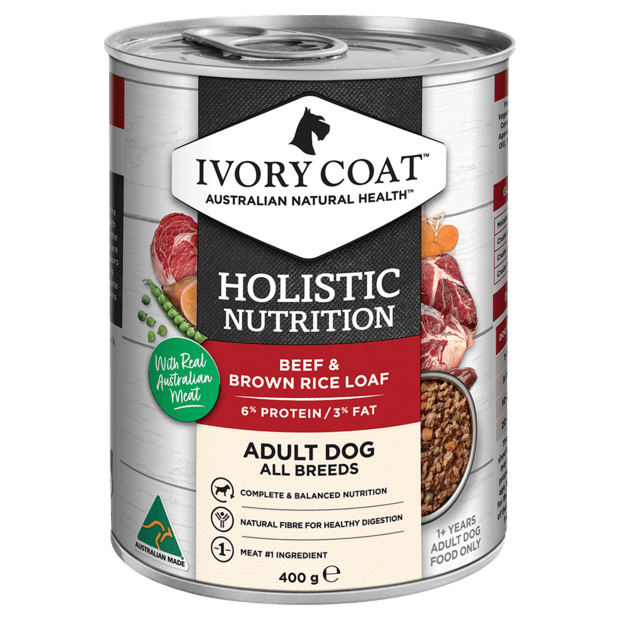 Ivory Coat Holistic Nutrition Wet Dog Food Adult Beef Brown Rice Loa Woonona Petfood Produce