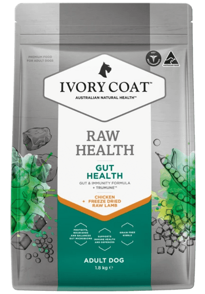 Ivory Coat Raw Health Dry Dog Food Adult Chicken Gut Health