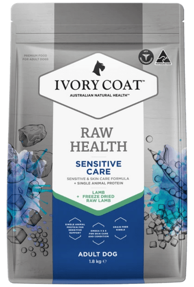 Ivory Coat Raw Health Dry Dog Food Adult Lamb Sensitive