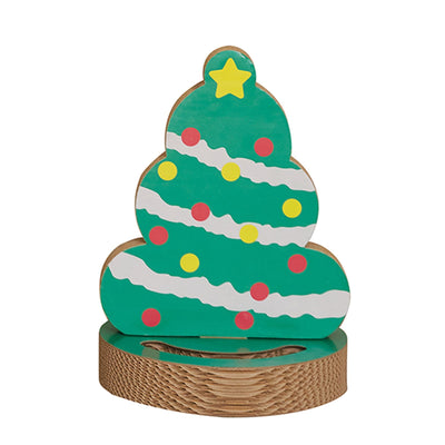 Kazoo Christmas Xmas Tree Cardboard Scratcher
