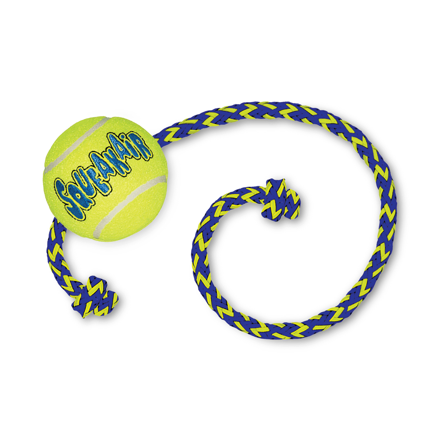 KONG Air Squeaker Ball With Rope Medium - Woonona Petfoods