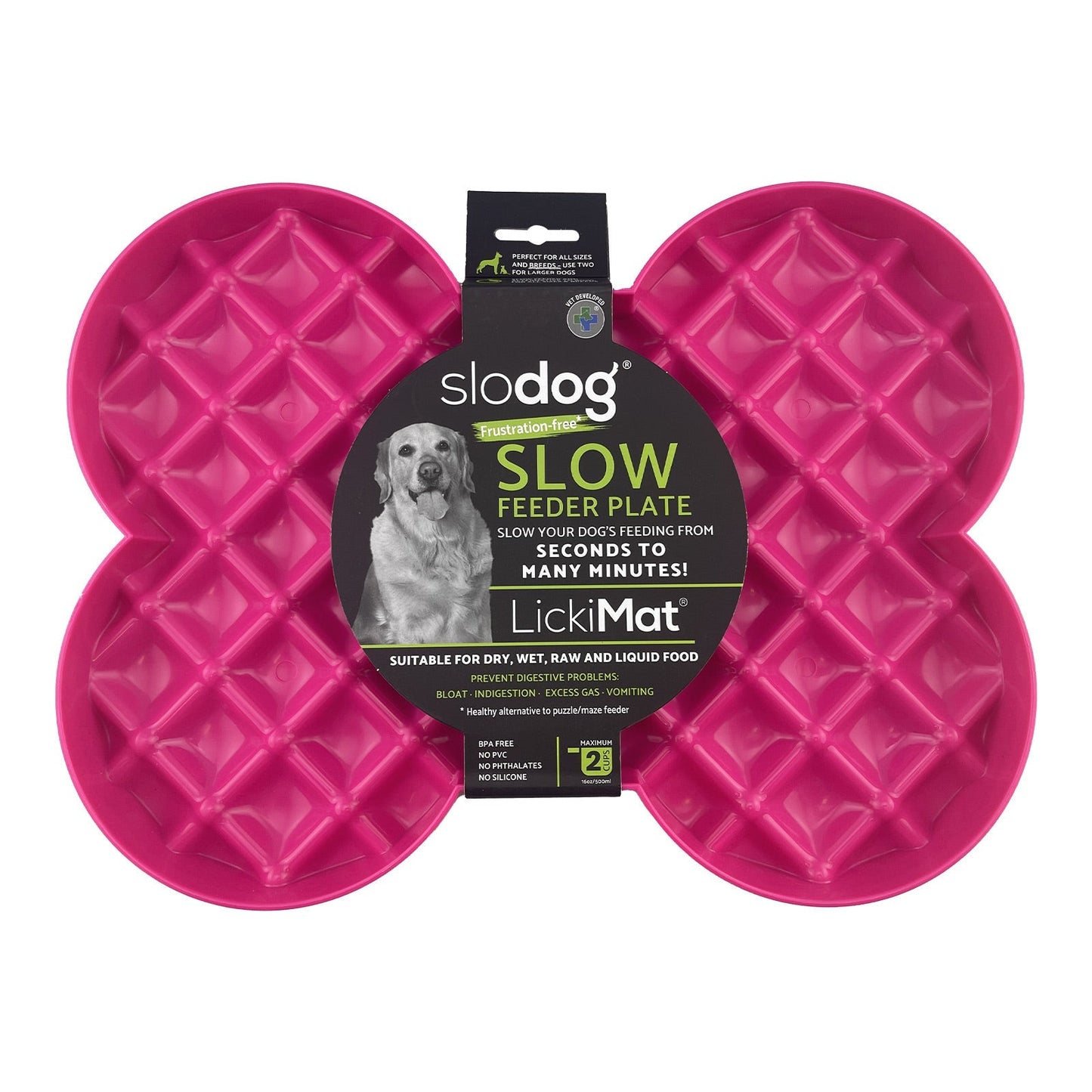 Lickimat Slow Feeder Plate Pink - Woonona Petfoods