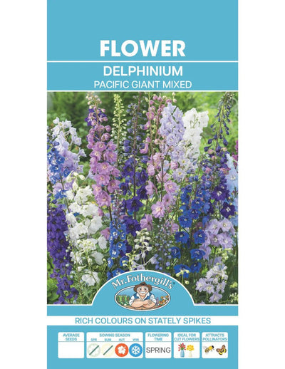 Mr Fothergills Delphinium Pacific Giant Mixed