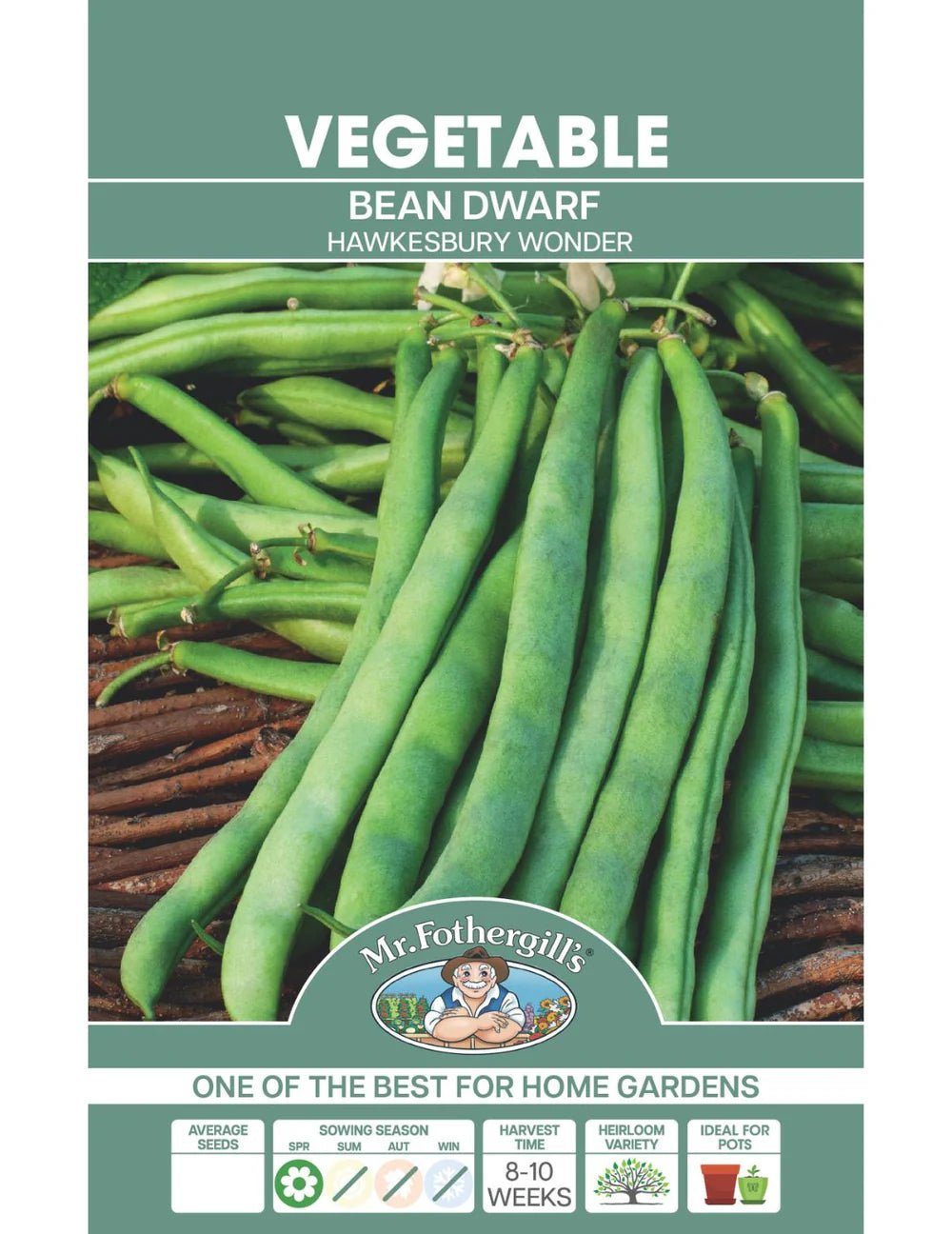 Mr Fothergills Dwarf Bean Hawkesbury Wonder - Woonona Petfoods