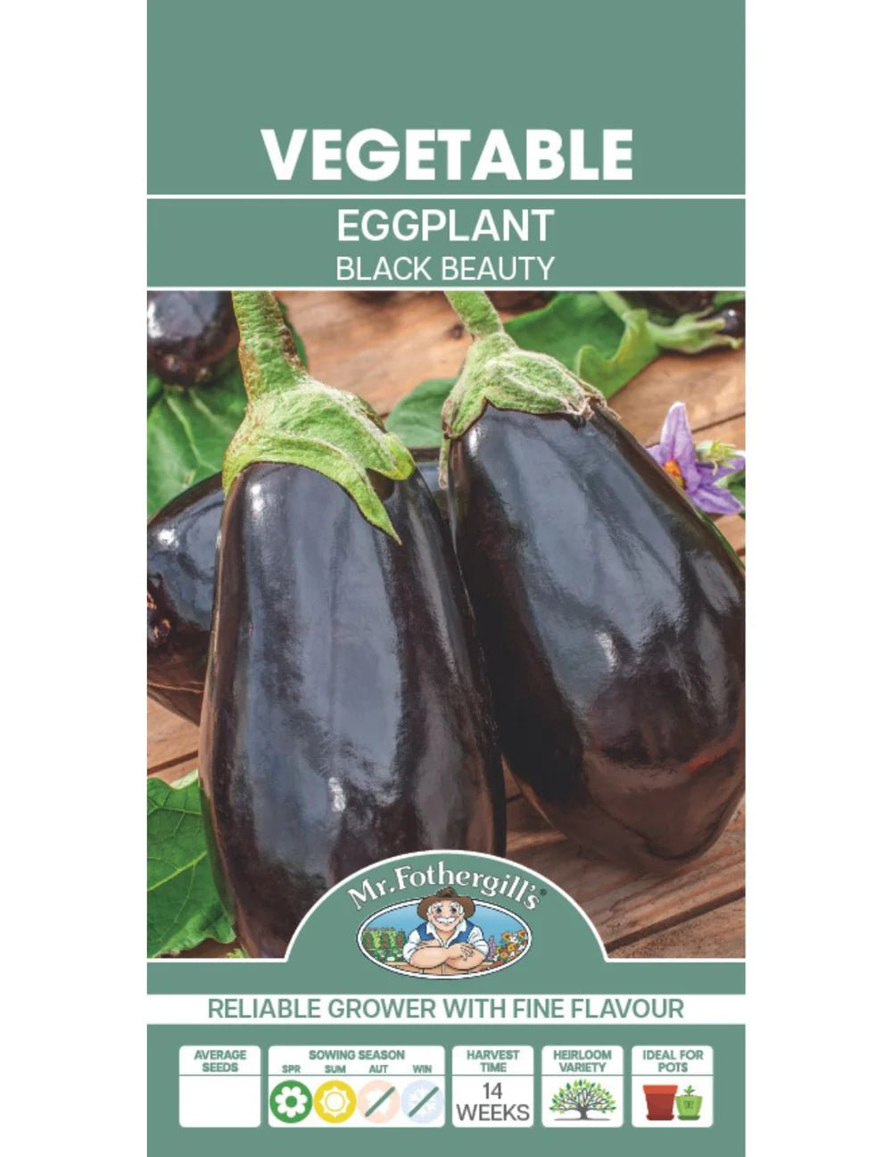 Mr Fothergills Eggplant Black Beauty - Woonona Petfoods