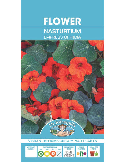 Mr Fothergills Nasturtium Empress Of India