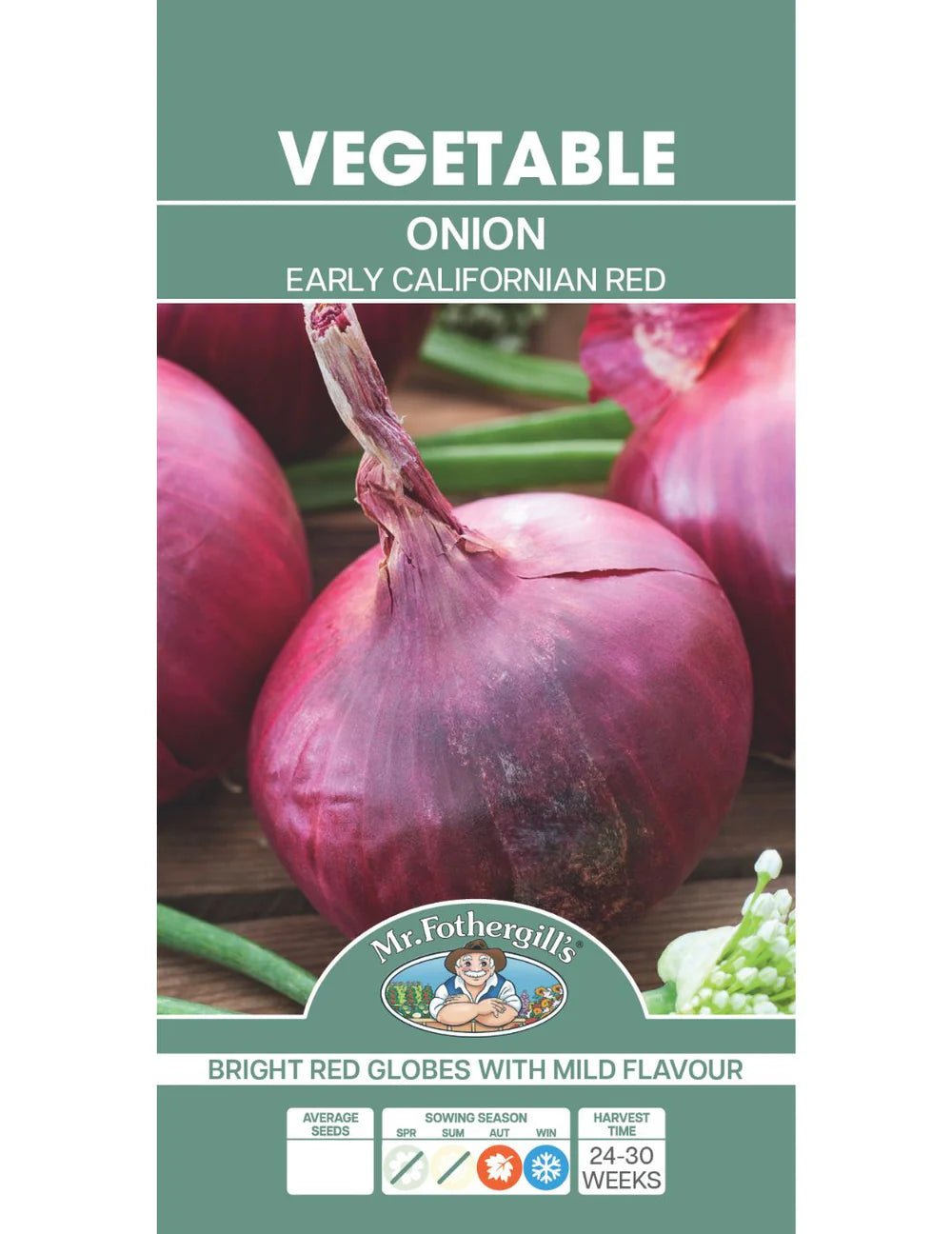 Mr Fothergills Onion Early Californian Red - Woonona Petfoods
