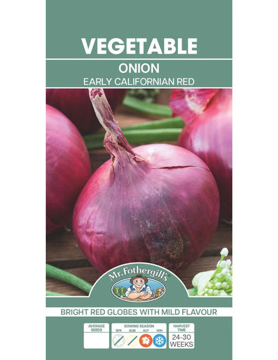 Mr Fothergills Onion Early Californian Red