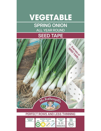 Mr Fothergills Spring Onion Seed Tape