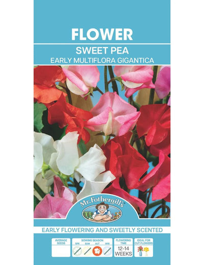 Mr Fothergills Sweet Pea Early Multi Flora Gigantic