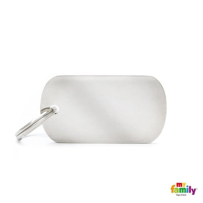 My Family Pet Tag Basic Military Chrome