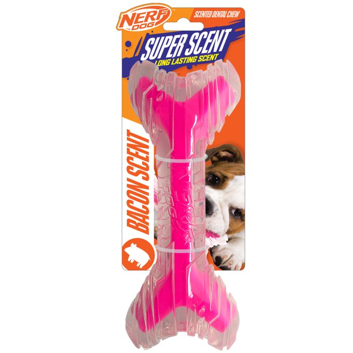 NERF Super Scent Bacon Bone 23cm - Woonona Petfoods