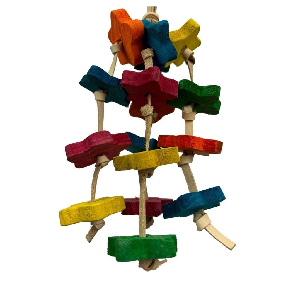 Ninos Java Bird Toy Leather Nibble - Woonona Petfoods