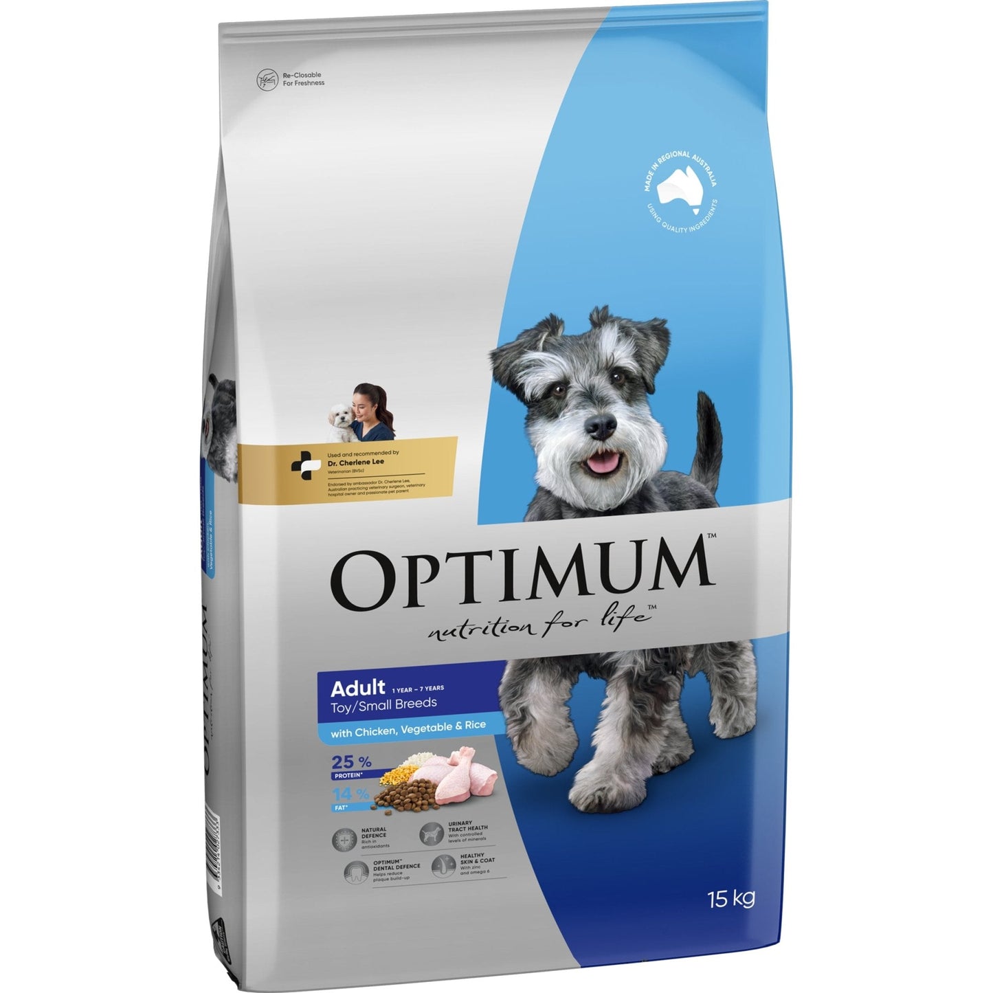 Optimum Dry Dog Food Adult Toy and Small Breed Chicken Rice and Vegetables - Woonona Petfood & Produce