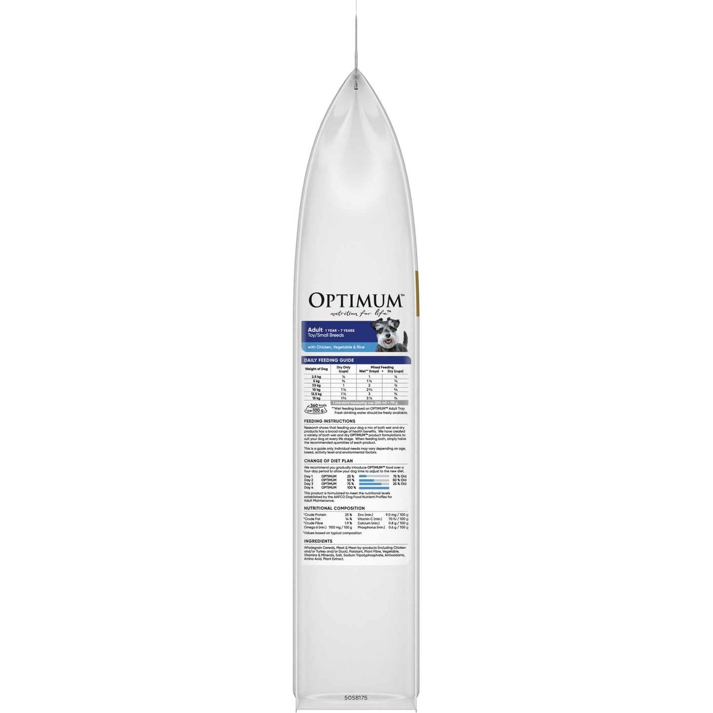 Optimum Dry Dog Food Adult Toy and Small Breed Chicken Rice and Vegetables - Woonona Petfood & Produce