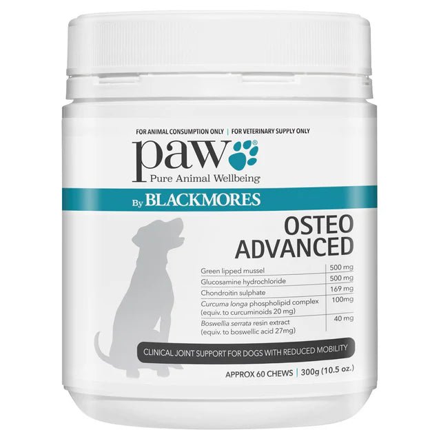 Paw OsteoAdvanced Chews 300g 60 Chews - Woonona Petfoods