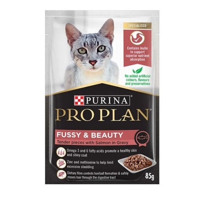 Pro Plan Cat Wet Pouches Fussy & Beauty Salmon 85g