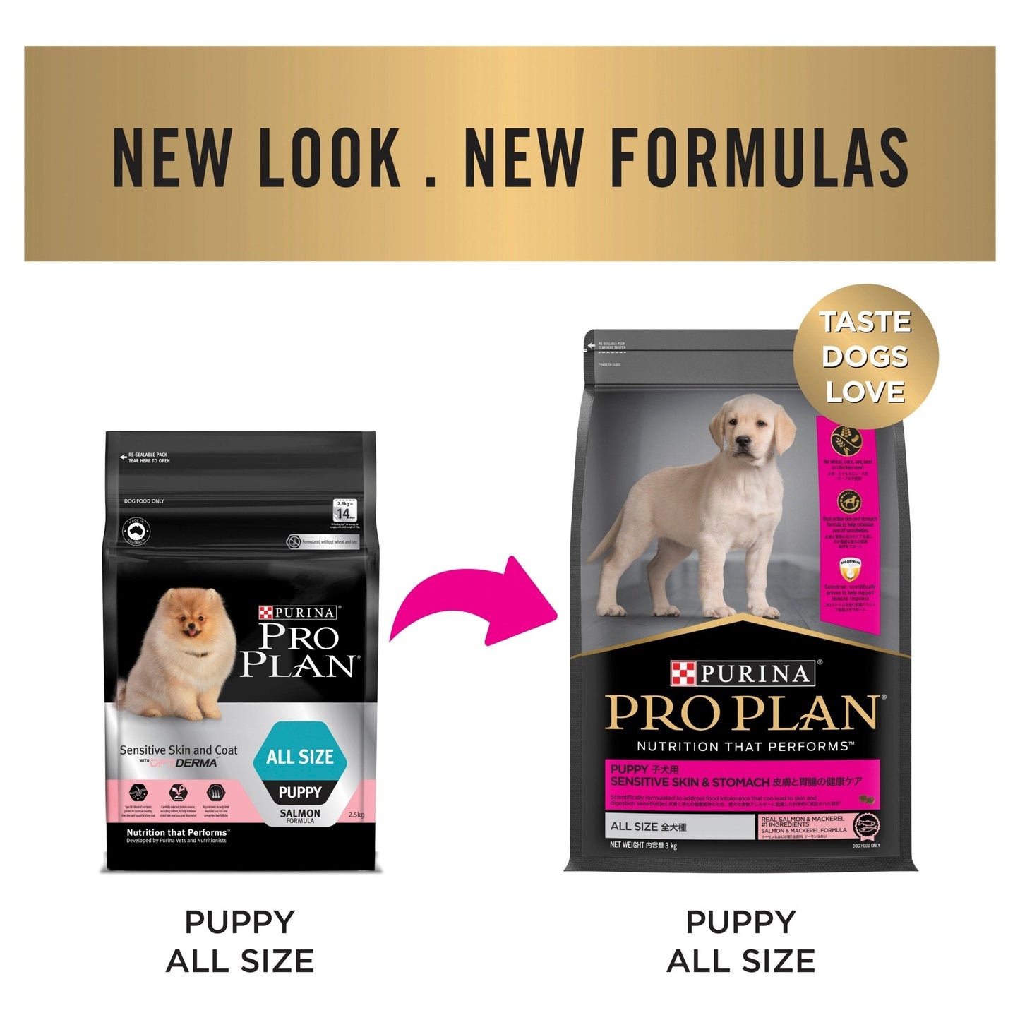 Pro Plan Dog Dry Food Puppy Sensitive Skin and Stomach 3kgs - Woonona Petfood & Produce