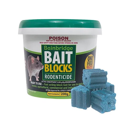 Rodent Bait Blocks Bainbridge 200g - Woonona Petfoods