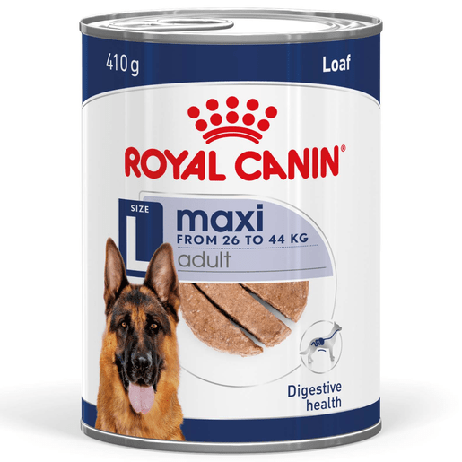 Royal Canin Wet Dog Food Maxi Adult Loaf 12x410g - Woonona Petfoods