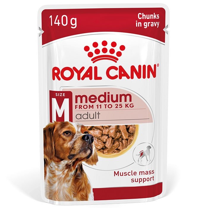 Royal Canin Wet Dog Food Medium Adult 10x140g - Woonona Petfoods