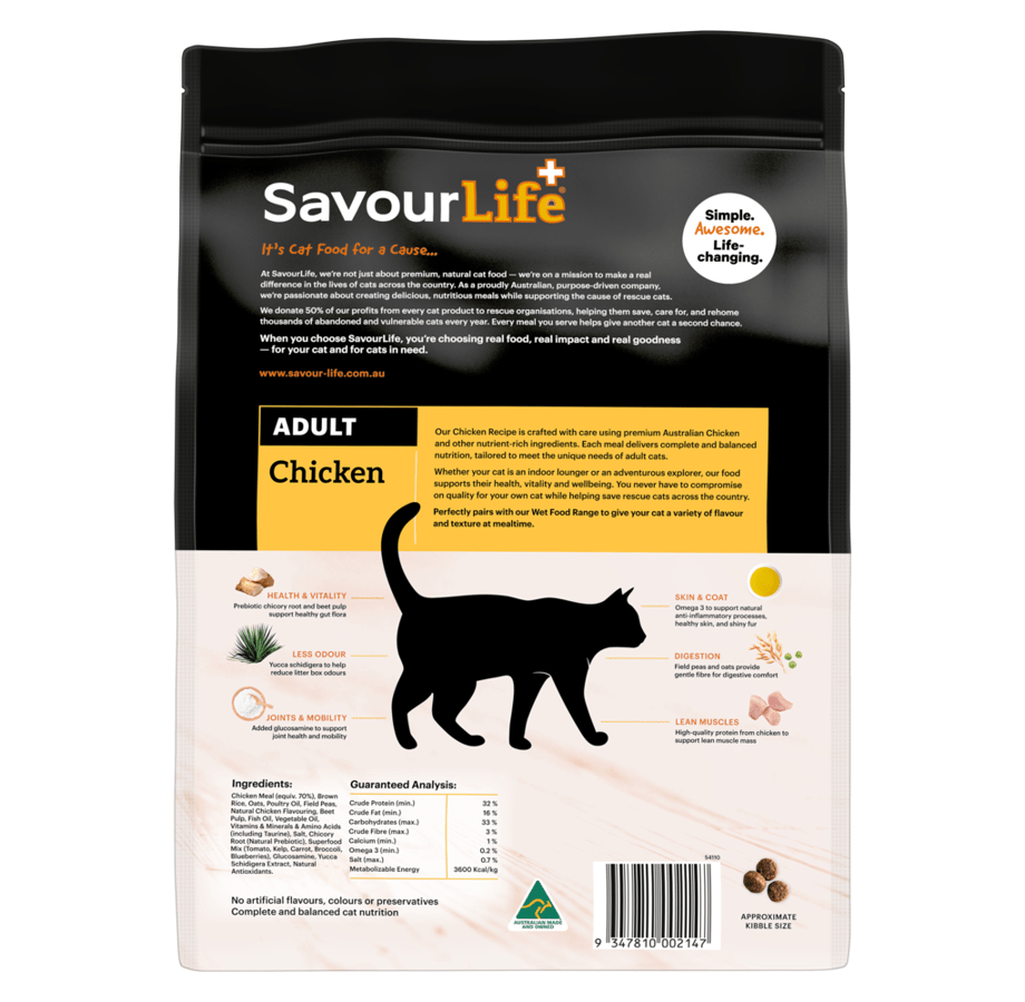 SavourLife Dry Cat Food Adult Chicken - Woonona Petfoods