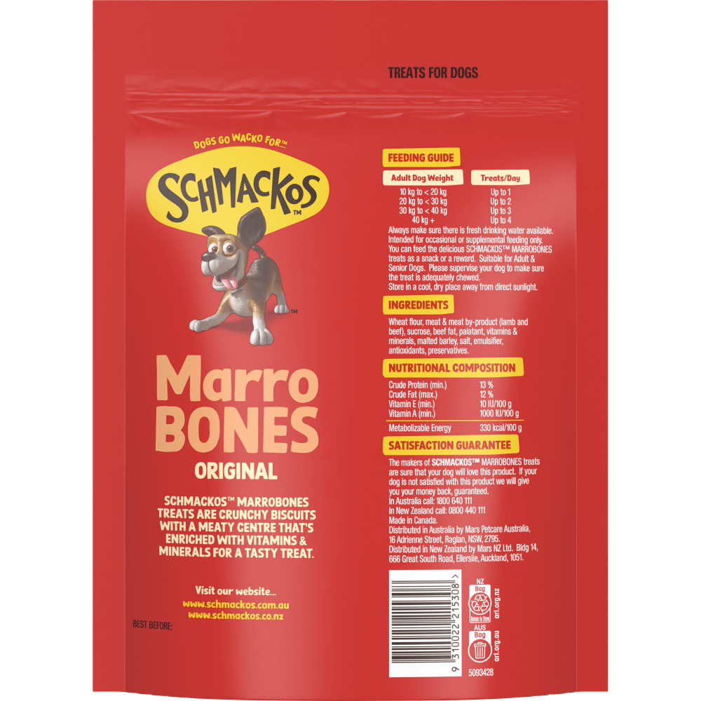 Schmackos Marrabones 737g - Woonona Petfoods