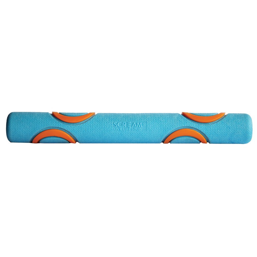 Scream ELITE FETCH STICK Loud Blue & Orange - Medium 26cm - Woonona Petfoods