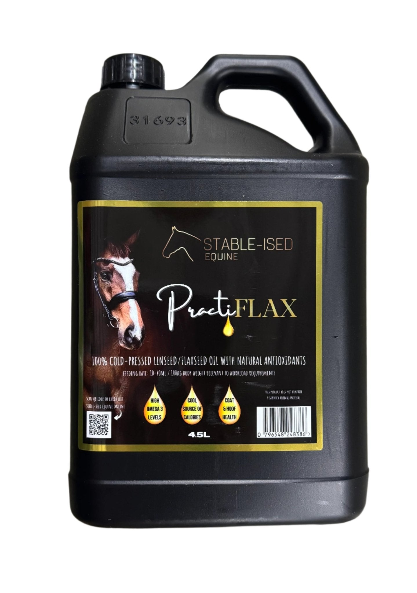Stable - Ised Equine PractiFlax 4.5 Litres - Woonona Petfoods