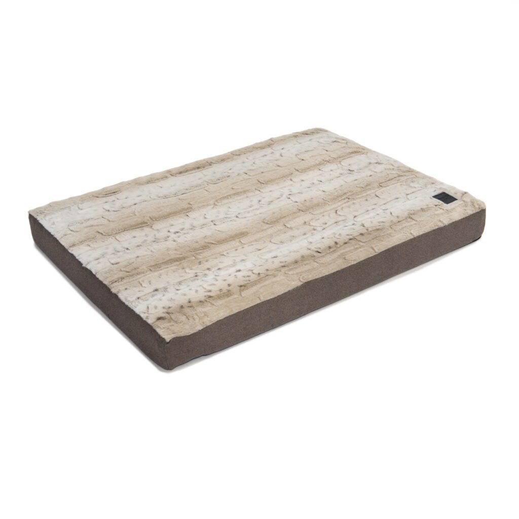Superior Pet Bed Ortho Mat Light Brindle Faux Fur Water Resistant - Woonona Petfoods