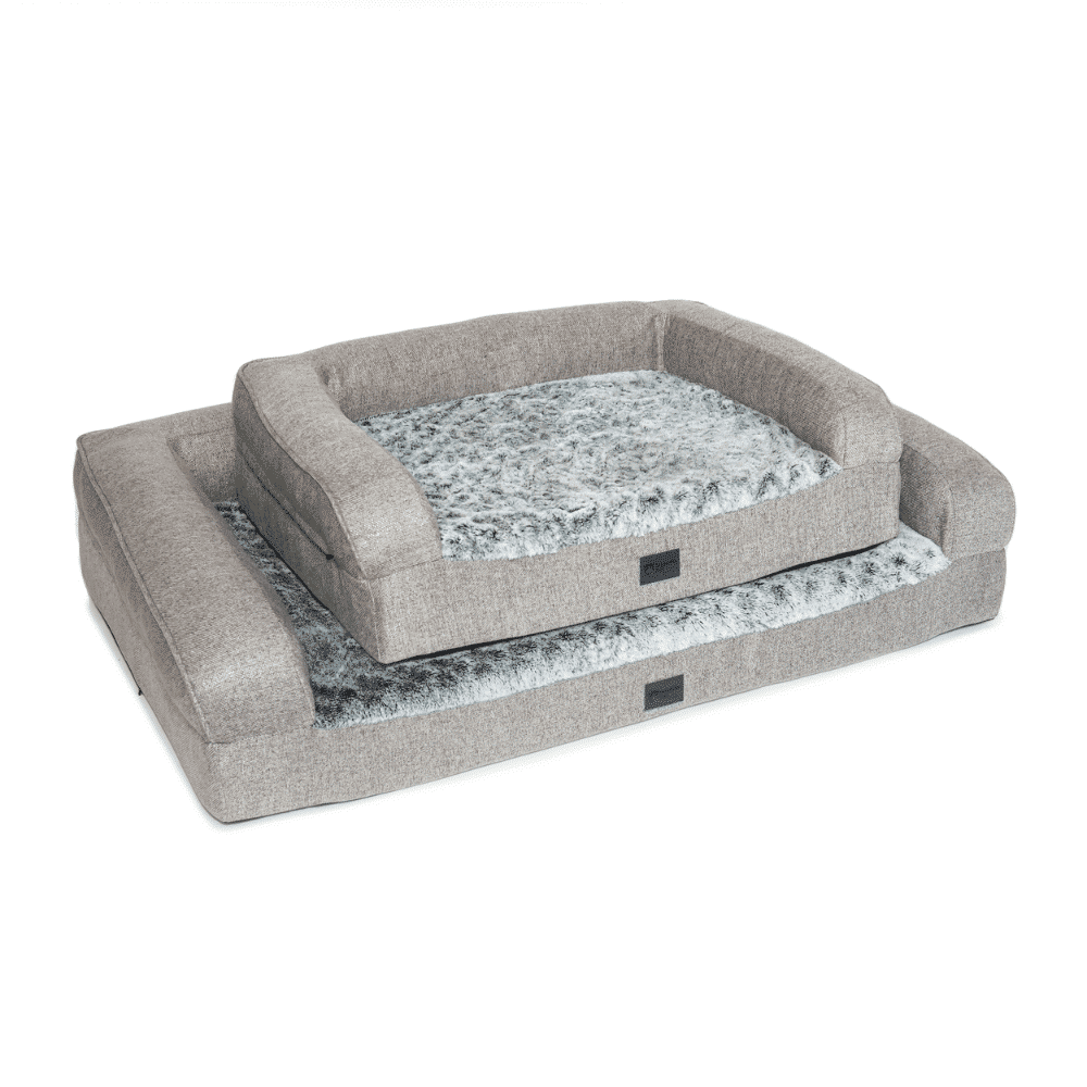 Superior Pet Bed Orthopaedic Pet Sofa Artic Faux Fur - Woonona Petfoods