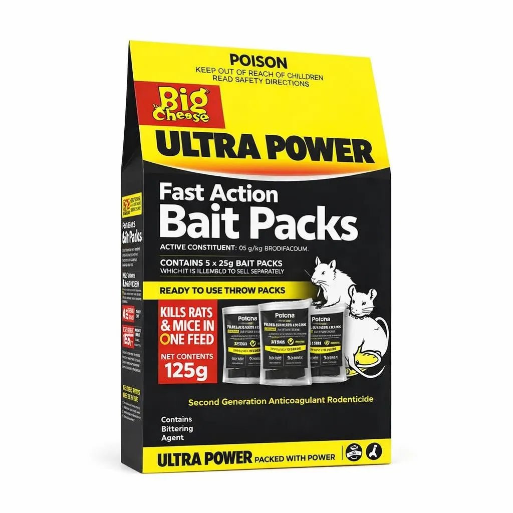 The Big Cheese Ultra Power Fast Action Bait Packs 5x25g - Woonona Petfoods