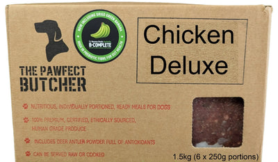 The Pawfect Butcher Chicken Deluxe Raw Blend 6 x 250g