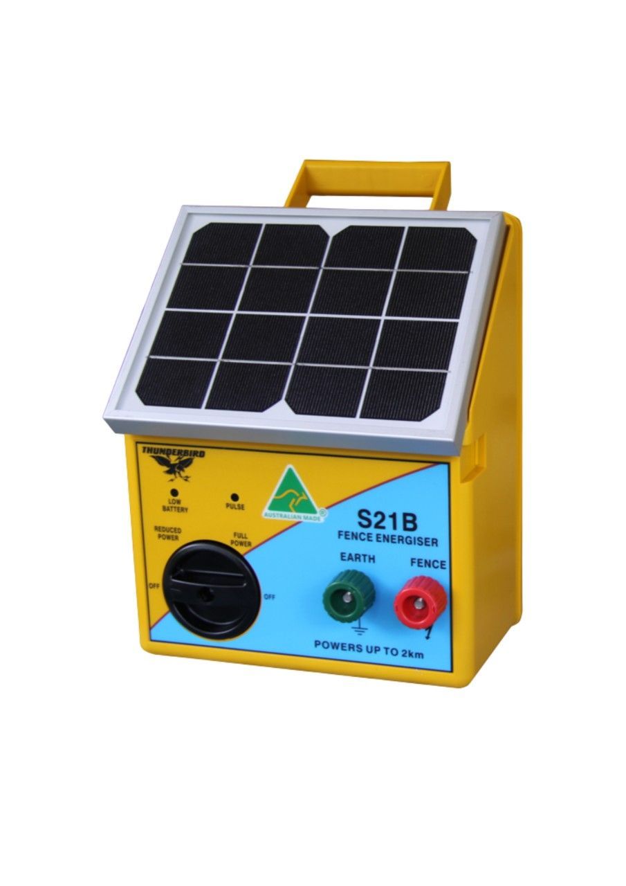 Thunderbird Solar Energiser 2km with Lithium Battery - Woonona Petfoods