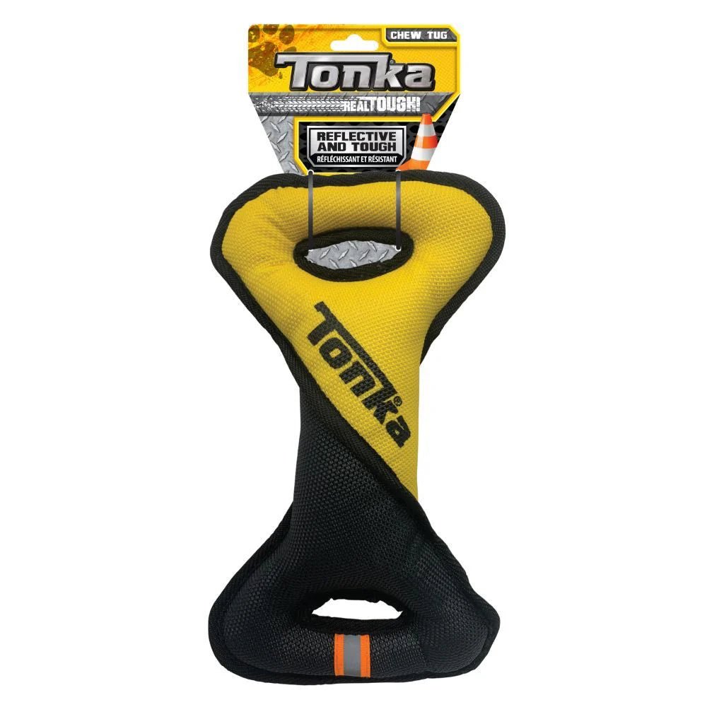 Tonka Tuff Poly Filled Infinity Twist Tugg Yellow/Black 33cm - Woonona Petfoods