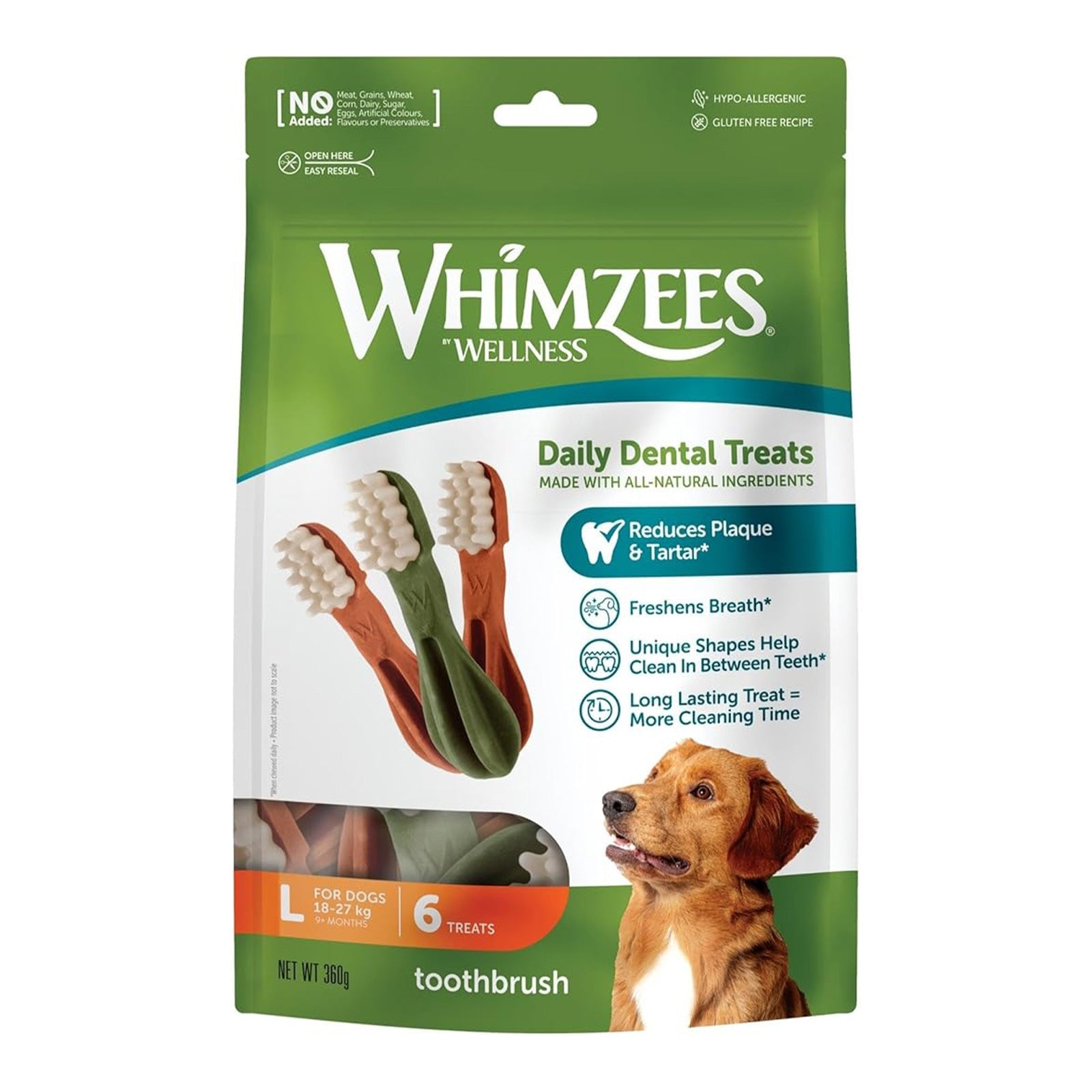 Whimzees Toothbrush Star 360g - Woonona Petfoods