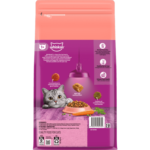 Whiskas Dry Cat Food Adult Sardine & Prawn 1.8kg - Woonona Petfoods