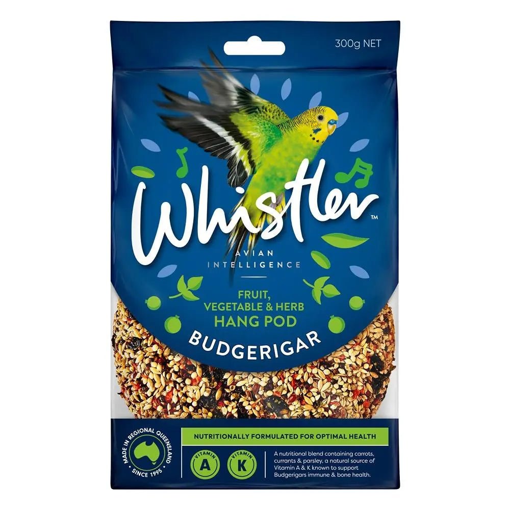 Whistler Budgerigar Pod 300g - Woonona Petfoods