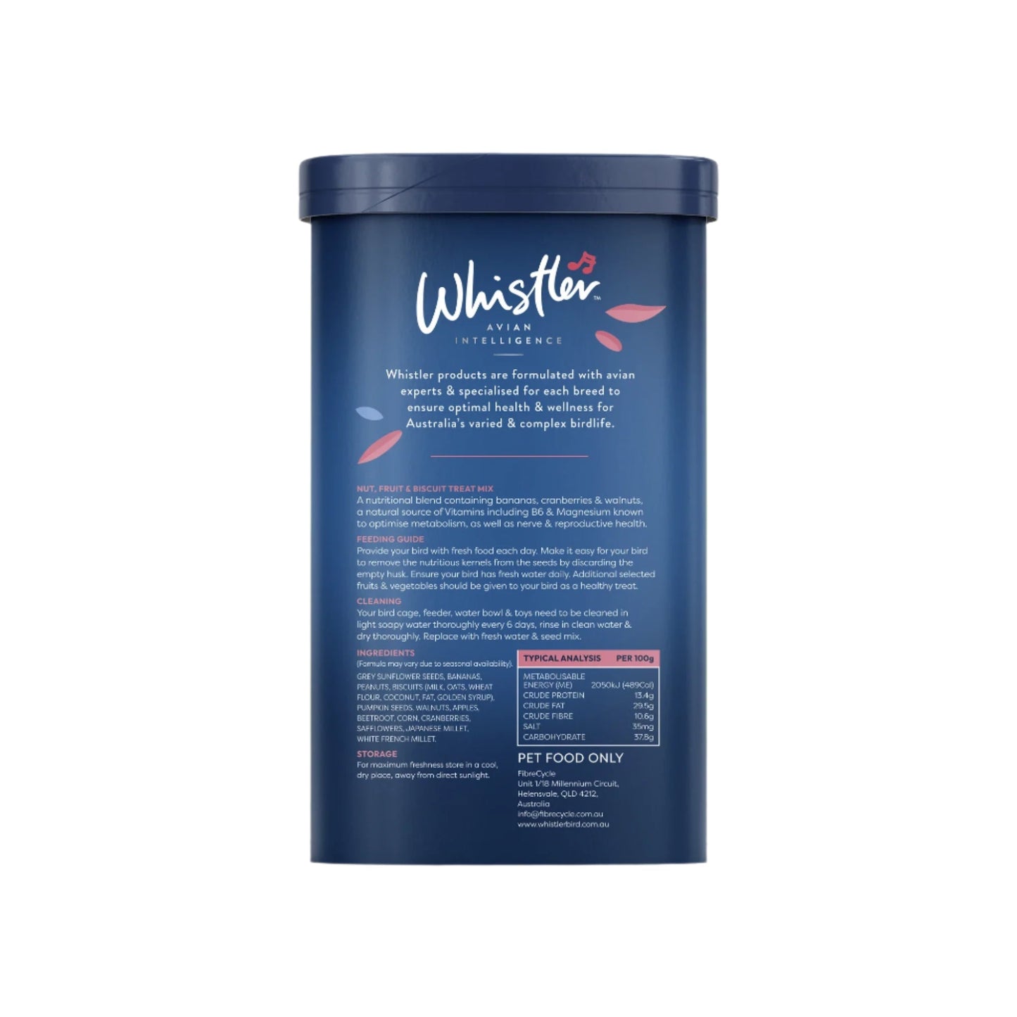 Whistler Medium Parrot Treat Mix 450g - Woonona Petfoods