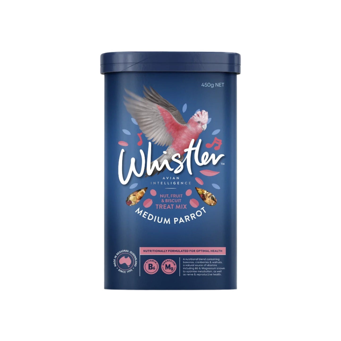 Whistler Medium Parrot Treat Mix 450g - Woonona Petfoods