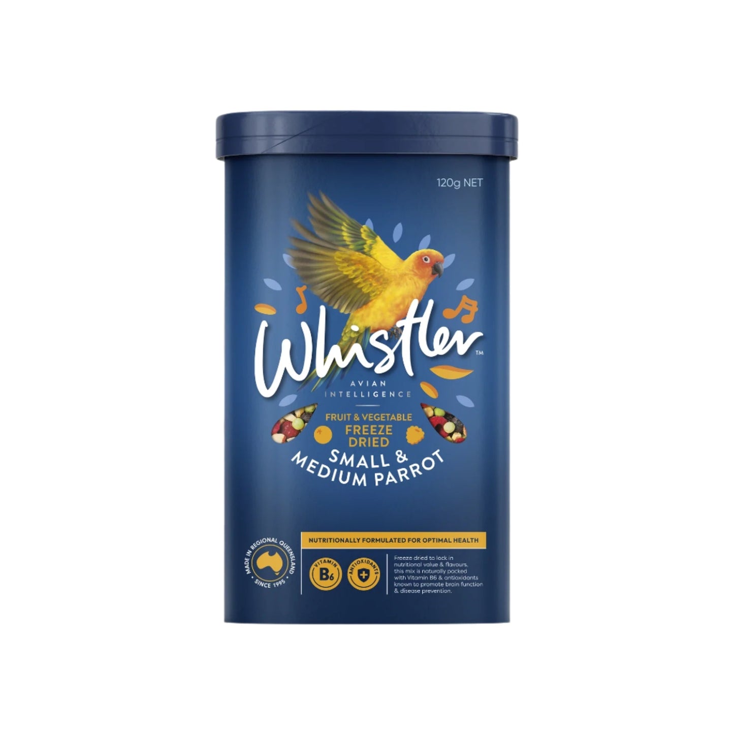 Whistler Small & Medium Freeze Dried Parrot Treat Mix 120g - Woonona Petfoods