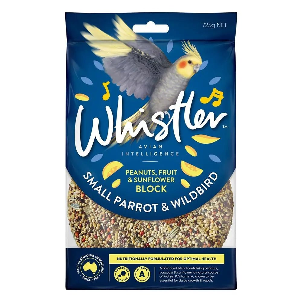 Whistler Small Parrot and Wild Bird Block 725g - Woonona Petfoods
