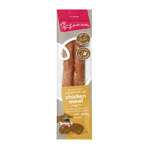 Yours Droolly Chicken Wrap Sticks - Woonona Petfoods