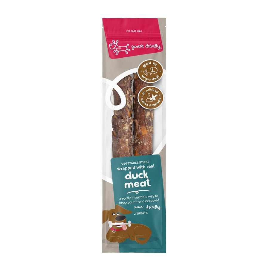 Yours Droolly Duck Wrap Sticks - Woonona Petfoods