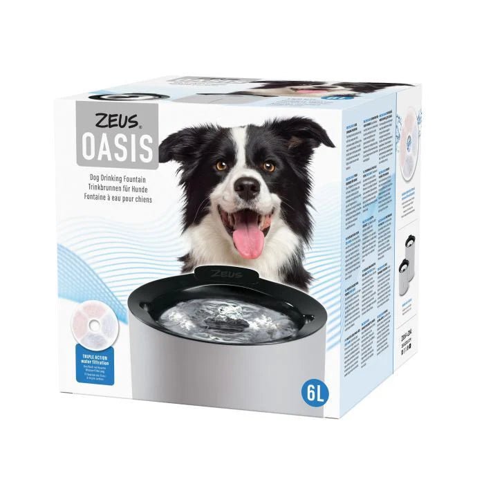Zeus Oasis Dog Drinking Fountain 6 Litres - Woonona Petfoods