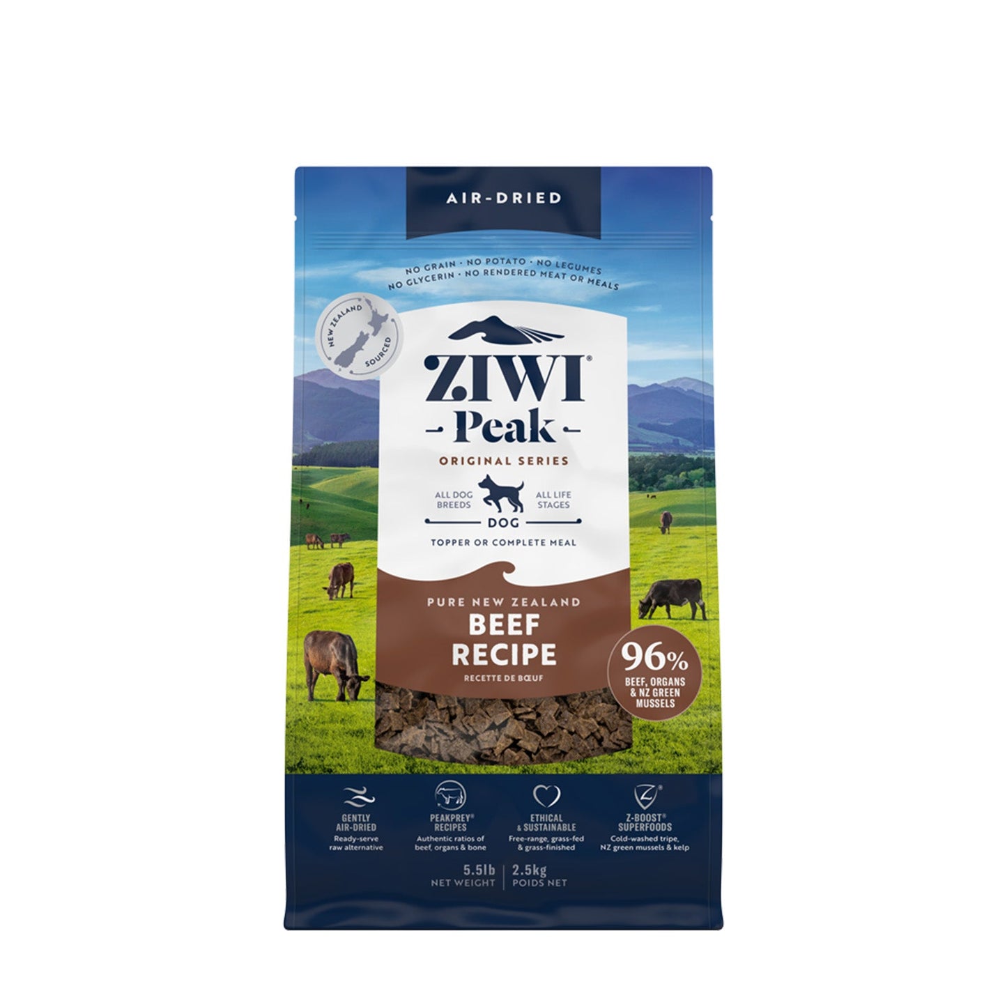 Ziwi Peak Air Dried Dry Dog Food Beef - Woonona Petfoods